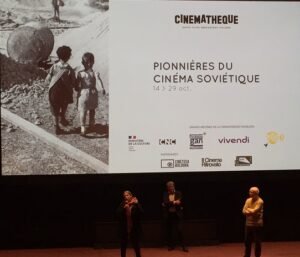 Ouverture Cinémathèque Pionnières du cinéma soviétique - Sabine Vaillant - Couleur Bulle