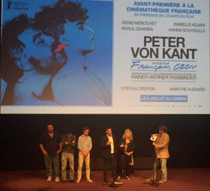 François Ozon - Equipe du film Peter von Kant - Cinémathèque