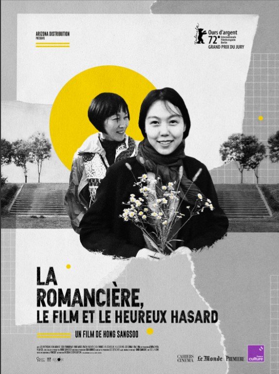 Affiche La Romancière, le film et le heureux hasard de Hong Sang-soo