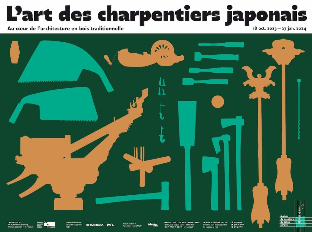 Affiche L'ART DES CHARPENTIERS JAPONAIS MCJP