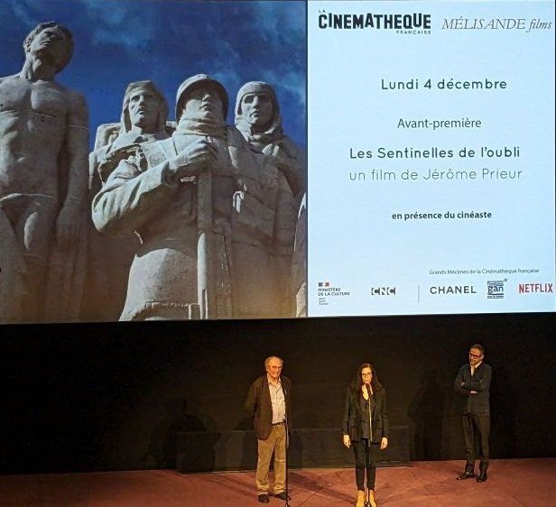 Jérôme Prieur - Sophie Faudel - avant-première Les sentinelles de l'oubli - Cinémathèque