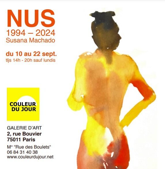 NUS 1994- 2024 expo Susana Machado Galerie Couleur Du Jour jusqu’au 22 Septembre 2024 septembre 2024 à la Galerie Couleur du Jour