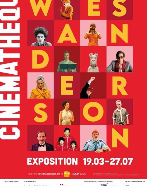 Affiche Expo Anderson - Cinémathèque française 19 mars - 27 juillet 2025