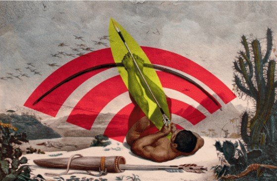 Denilson-Baniwa-Arqueiro-digital-2017-infogravure-courtoisie-de-lartiste