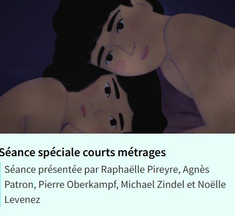 Courts-métrages 64e semaine de la critique - Cinémathèque