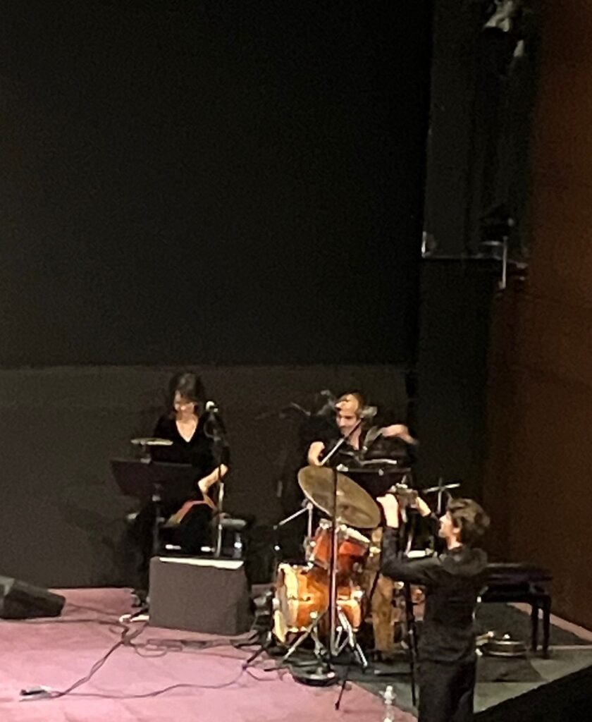 Adrien Leconte : composition-batterie-percussions, Wilfried Touati : accordéon, Juliette Renard : Flûte traversière - cinémathèque 15/10/2025