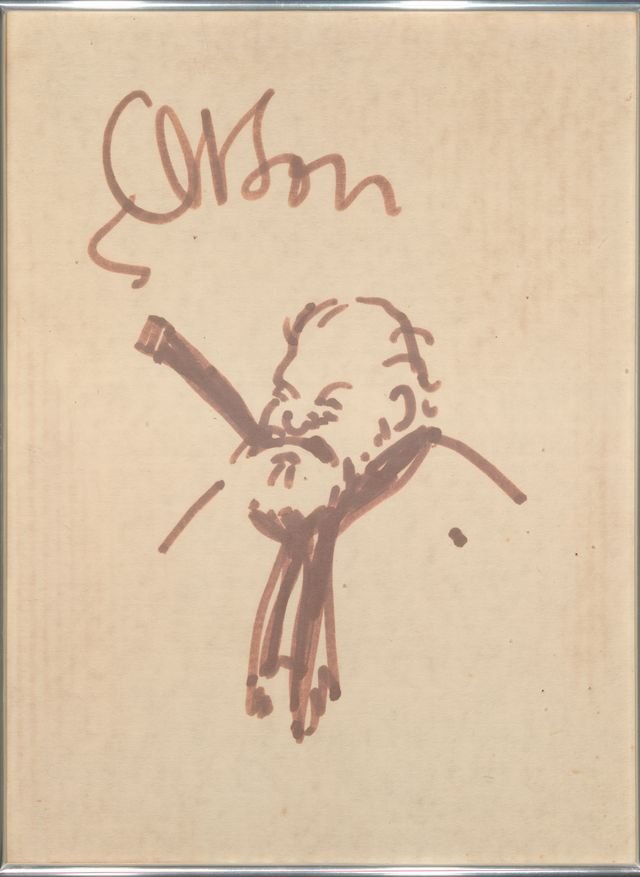 
Autoportrait au cigare
Orson Welles
Issu des collections personnelles d’Orson Welles et Oja Kodar
Collection des Archives
d'État à Šibenik, Croatie