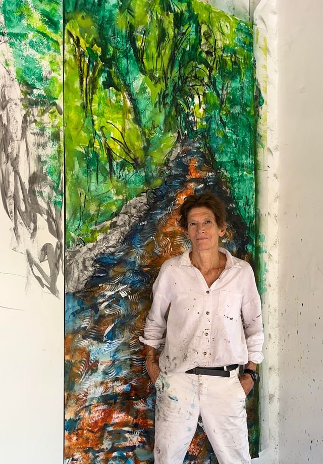 Isabel De Obaldia dans son atelier au Panama, 2024