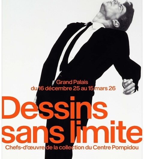 Affiche Dessins sans limite ©GrandPalaisRmn-Centre Pompidou-Paris 2025