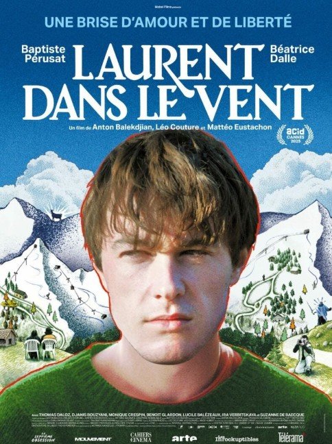 Affiche Laurent dans le vent - 2025 - Mattéo Eustachon, Léo Couture - Anton Balekdjian