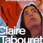 Affiche de l'exposition Claire Tabouret D'un seul souffle © GrandPalaisRmn, 2025 conception graphique Fabrice Urviez