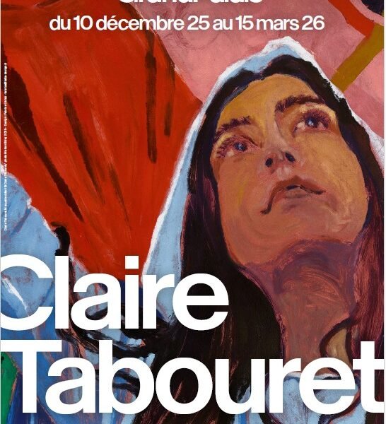 Affiche de l'exposition Claire Tabouret D'un seul souffle © GrandPalaisRmn, 2025 conception graphique Fabrice Urviez