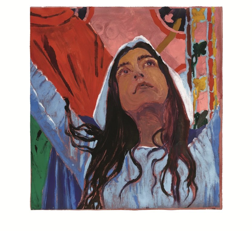 Claire Tabouret  Maquette Detail 16 © Marten Elder © Adagp, Paris, 2025