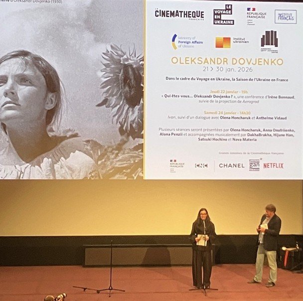 Olena Honcharuk - Ouverture Rétrospective Oleksandr Dovjenko - cinémathèque - 21/01/ 2026