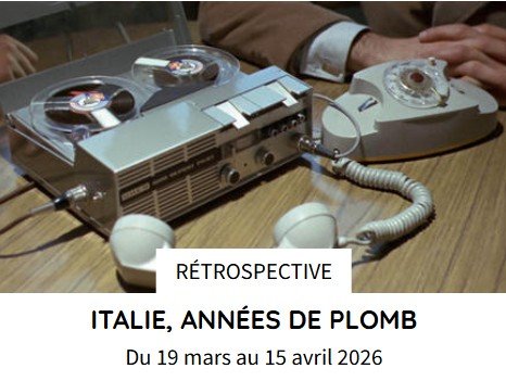 affiche Rétro Cinémathèque Italie, Années de plomb