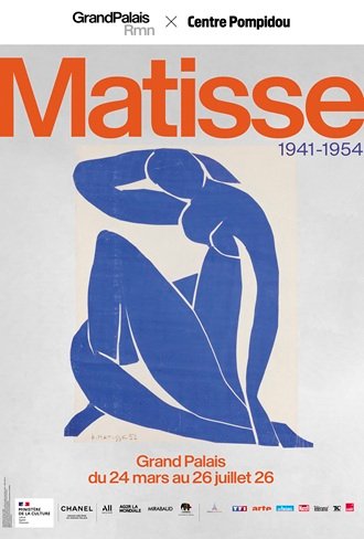 Affiche Matisse Grand PalaisRMN NU_BLEU_II