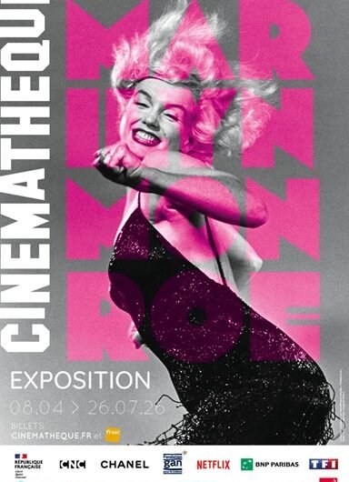 Affiche Marilyn Monroe - Cinémathèque française 8 avril - 26 Juillet 2026