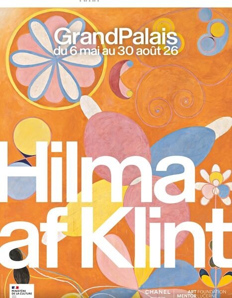 Affiche de l’exposition Hilma af Klint © GrandPalaisRmn - Centre Pompidou, Paris, 2025