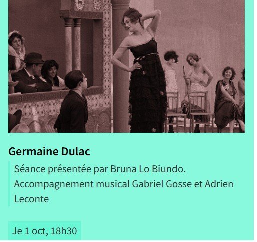 Germaine dulac - Cinémathèque